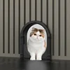 Pet Door 1PC Cat and Dog Doorway Flap Access Restriction No Flap Controllable Safe Indoor Outdoor Flap House Pet Gate