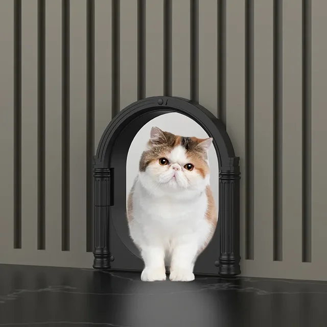 Pet Door 1PC Cat and Dog Doorway Flap Access Restriction No Flap Controllable Safe Indoor Outdoor Flap House Pet Gate Pet Door 1PC Cat and Dog Doorway Flap Access Restriction No Flap Controllable Safe Indoor Outdoor Flap House Pet Gate