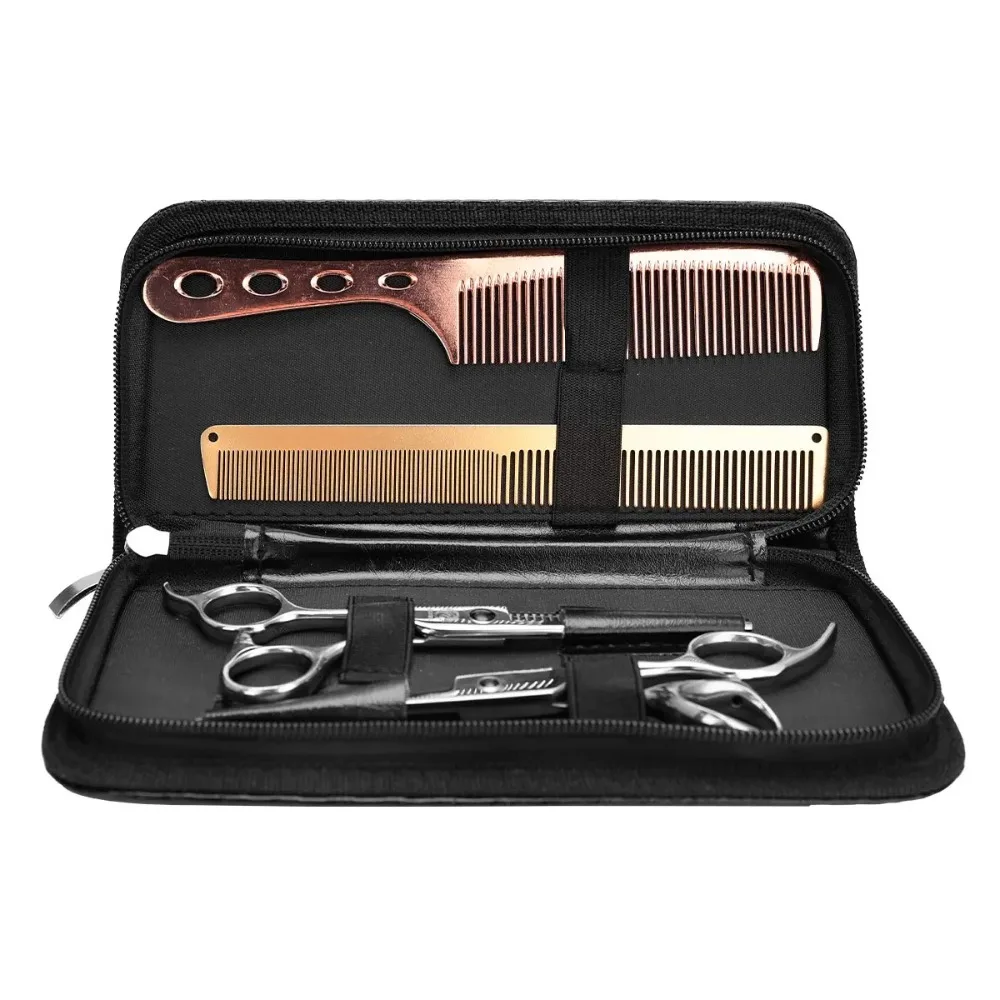 Professional Haircut Scissors Bag Universal Hairdressing Clipper Hairpin Storage Package Toolkit PU Leather Pet Shears Case