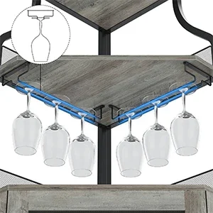 Corner Wine Bar Rack Cabinet