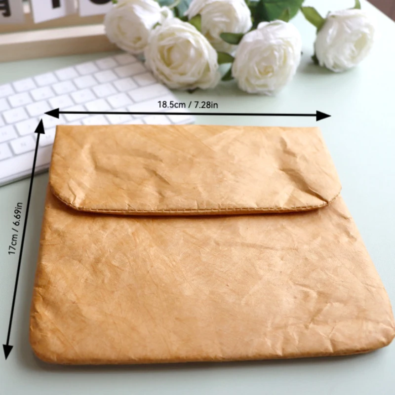 DuPont paper waterproof and shockproof bag, magnetic buckle storage bag, file, test paper, ticket, data cable bag, business mini 6