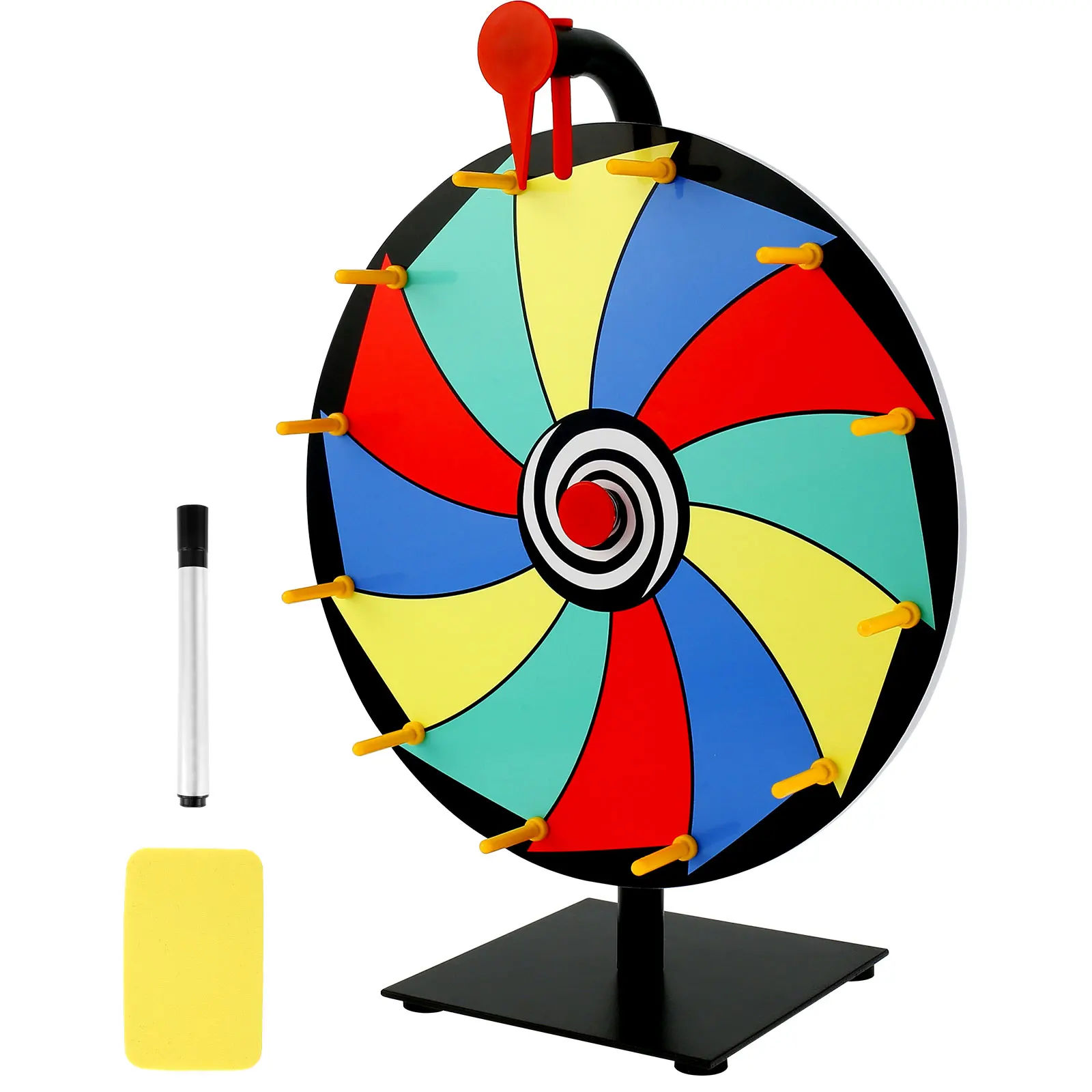 Tabletop Prize Turntable Set with Erasable Pen Eraser Roulette Wheel ...