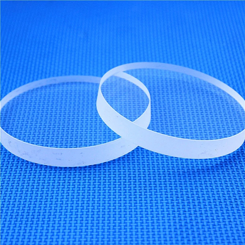 6.125" (153.125mm) OD x 25mm thick quartz glass disc.