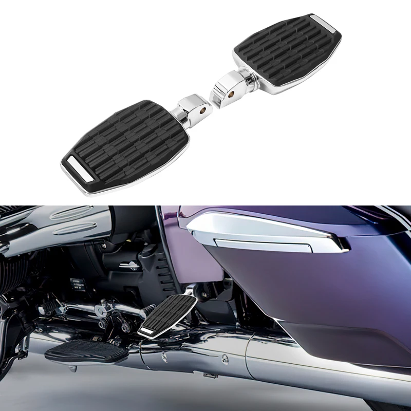 

Motorcycle Black Rear Passenger Footpegs Footrests For BMW R18 Transcontinental 2021 2022 2023