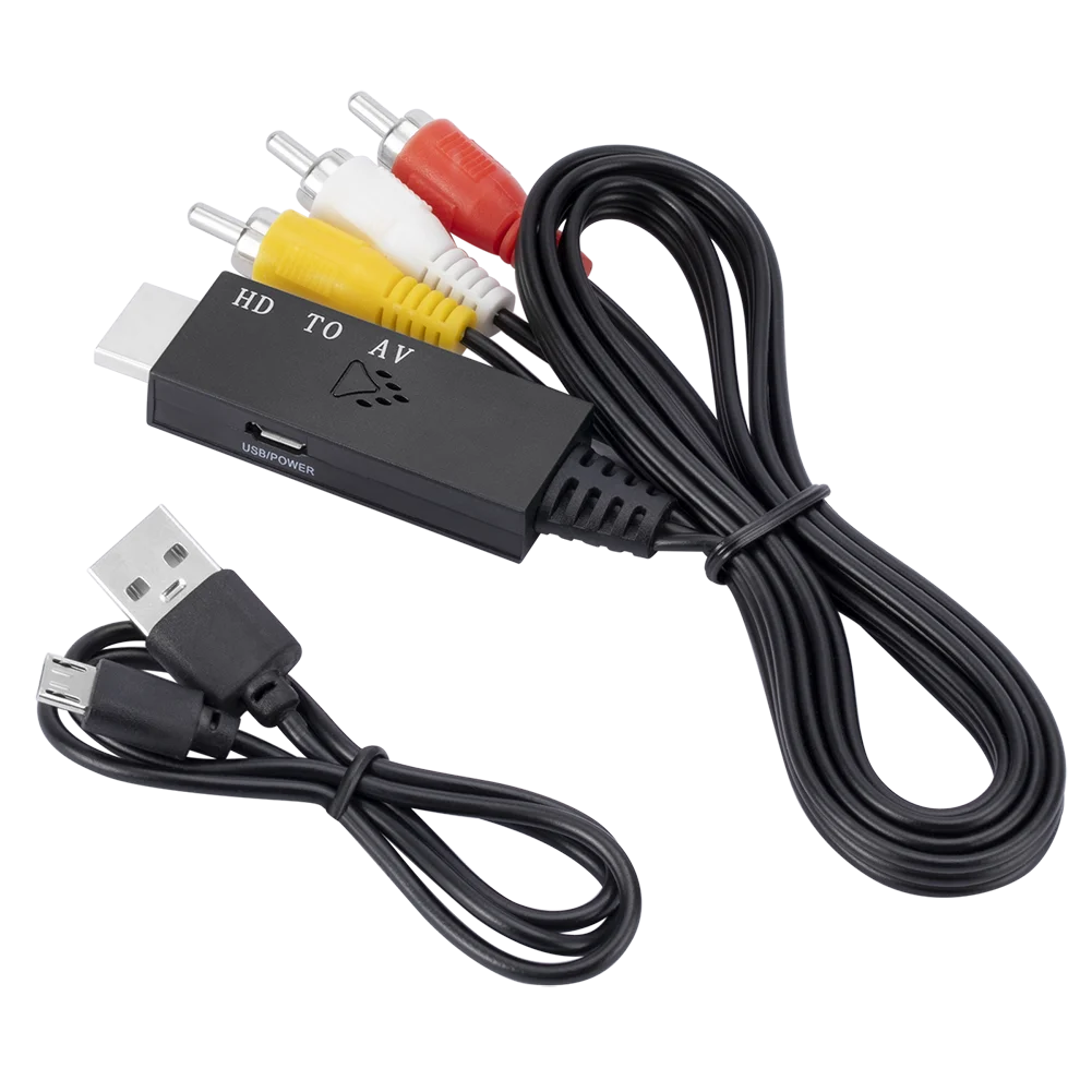 

1 м 1080P HDMI в AV аудио и видео кабель HDMI2AV преобразователь HDMI в AV кабель HD в RCA кабель передачи