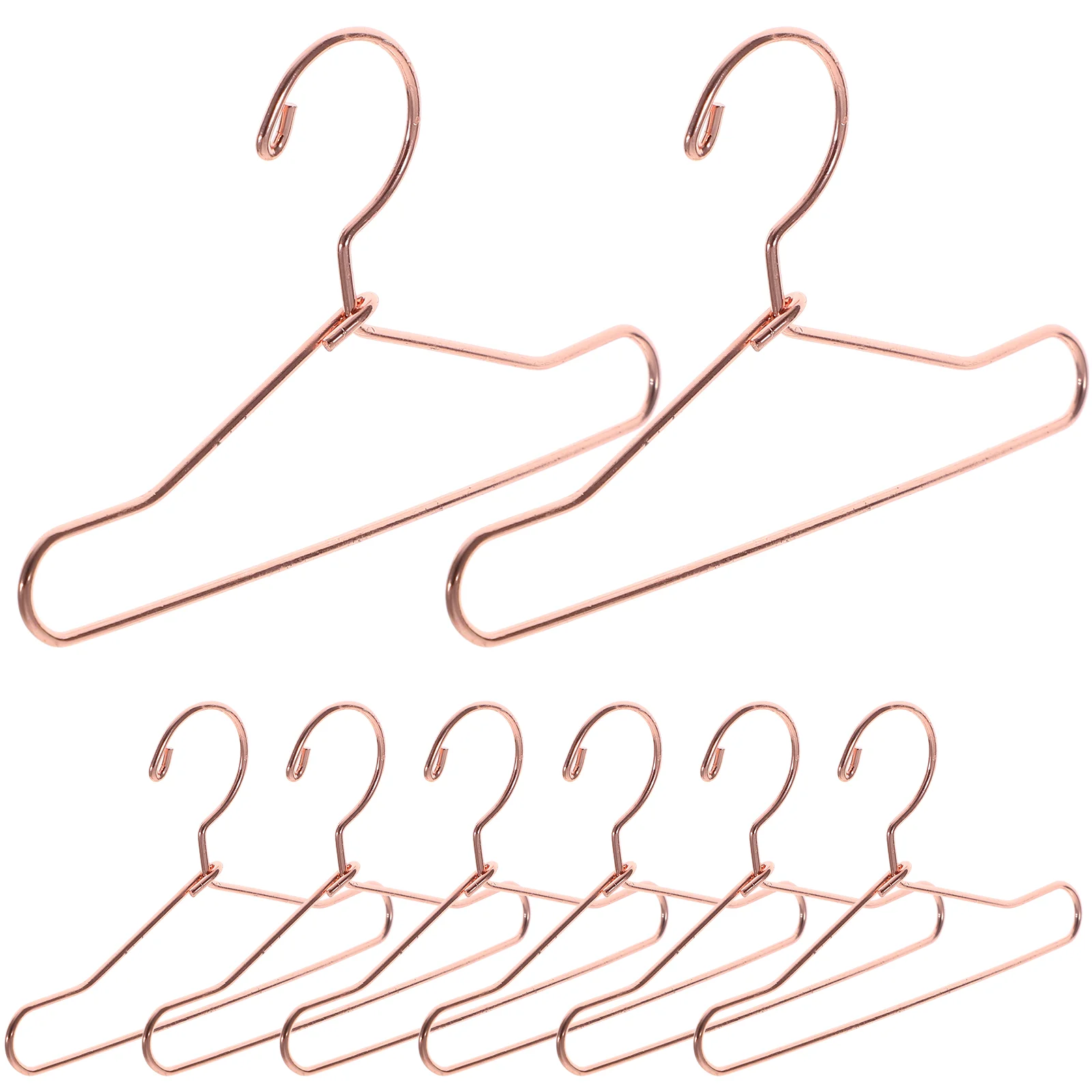 

10 Pcs 75cm Mini Apparel Hanger Metal Hangers Closet Skirt Clothes Shirt Wardrobe For House Miniature Dollhouse