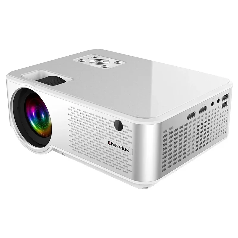 뉴 치어럭스 C9 스마트 프로젝터 미니 4K 1080P 풀 HD Wi-Fi 무선 BT 휴대용 사무실 프레젠테이션 홈 시네마 극장 프로젝터