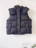 Lemon Wunder Puff Winter New Style Vertical Collar Down Jacket Vest Women's Short Commuting Casual Detachable Hooded Warm Jacket 2