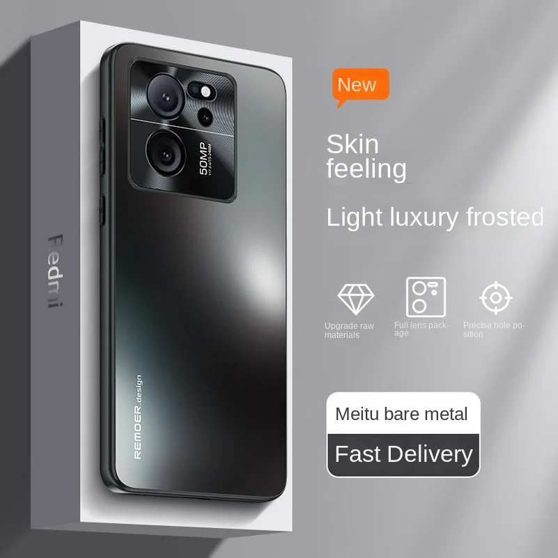 Sleek Matte Acrylic & Metal Camera Guard Shockproof Phone Case