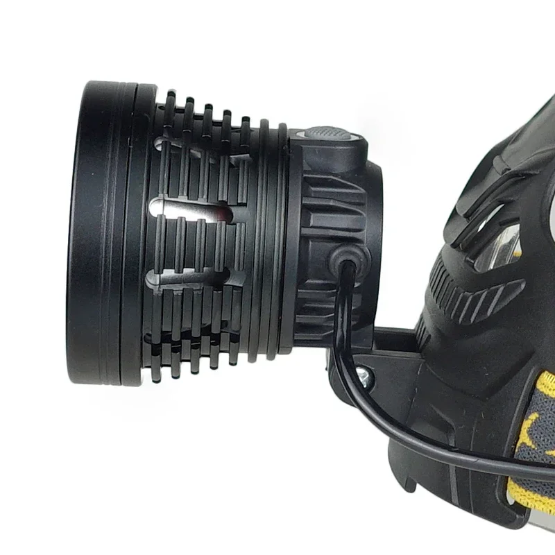 캠핑 낚시에 더 나은 3개의 18650 배터리가 포함된 P70 LED Cree 슈퍼 브라이트 헤드라이트가 포함된 장거리 야외 헤드램프