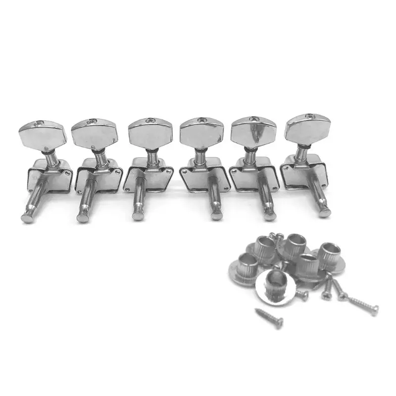 Tuning Machine Heads Semi-closed Accessories Guitar String Knob Silver Tuning Keys Classical Guitar Knob