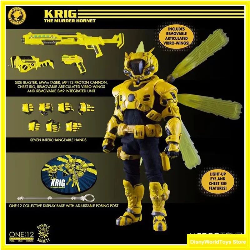 100% Originale Mezco Toyz One:12 The Kill Hornet Krog In Stock Anime Action Collection Figure Model Toys
