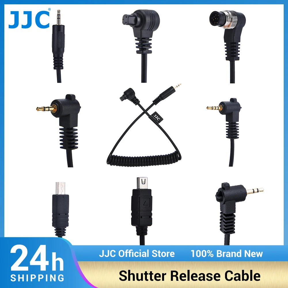 JJC Camera Remote Control Shutter Release Cable Connecting Cords for Canon Nikon Z6III Sony Olympus OM SYSTEM OM-1 Mark II Leica