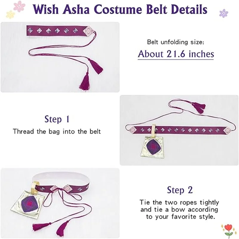 Costume de Cosplay de Princesse Wish Asha pour Fille, Robe de Barrage Reine et dériv, Tenue d'Halloween et de Carnaval de Pâques, Nouvelle Collection