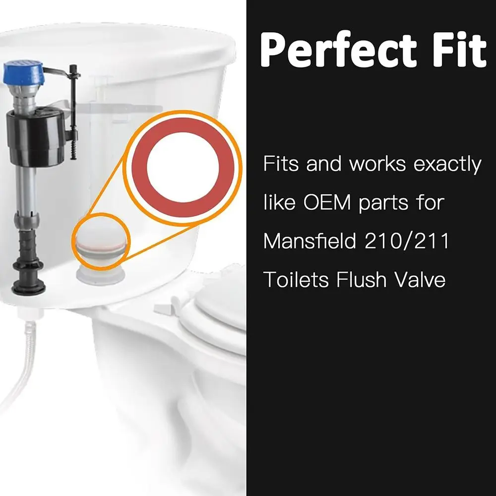Flush Valve Seal for Mansfield Silicone Toilet Gasket Prevent Leakage Toilet Ring Seal Durable Replacement Tank Parts