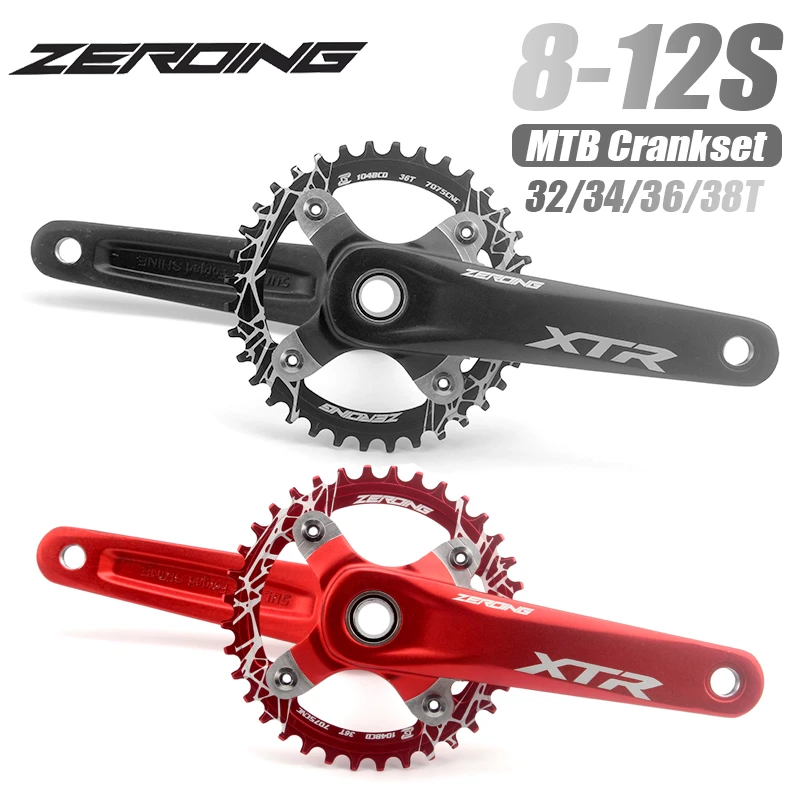 ZEROING XTR Bicycle Crank Chainwheel 104BCD MTB Bike Crankset Aluminum