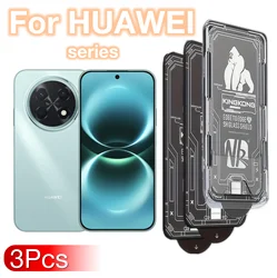 Premium Tempered Glass Screen Protector Set - Ultra - Clear, No - Dust, 9H Hardness for 3Pcs HD (HUAWEI PURA 80)