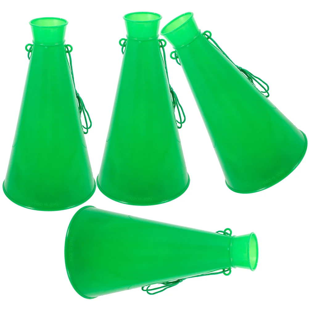 

4 Pcs Cheering Horn Hallowe Party Horns Large Noise Makers Plastic Football Toy Halloweenie