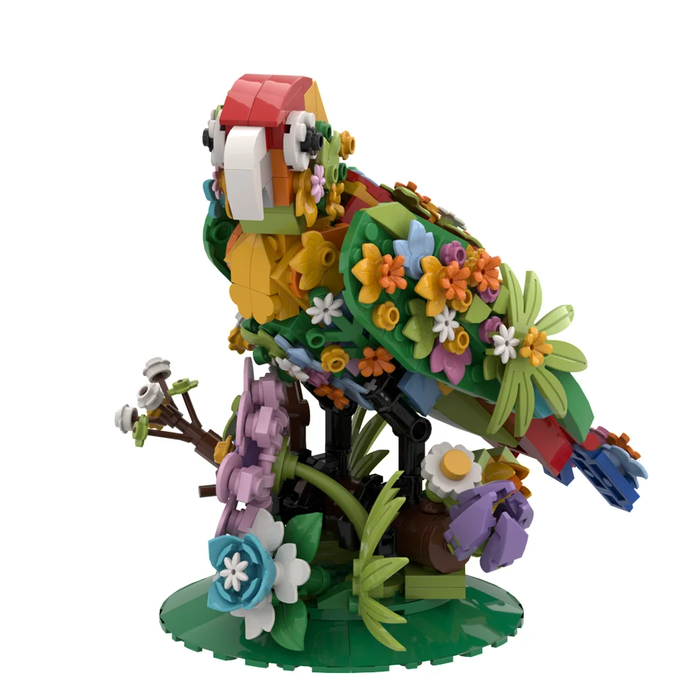 Moc Blumen Brid Modell Baustein Set DIY kreative Tier Ornamente dekorative zusammen gebaute Ziegel Spielzeug Kinder Geburtstags geschenk – Detail 1