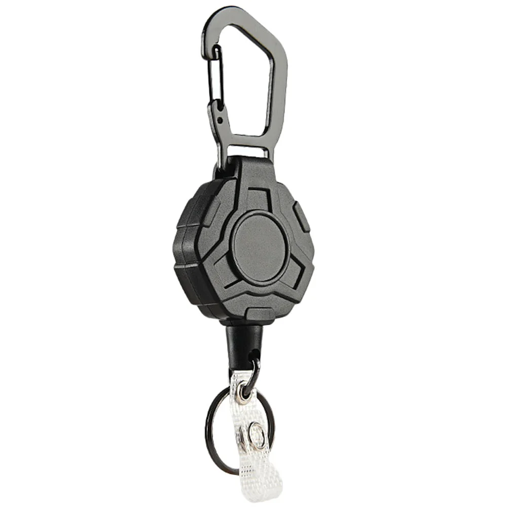 

Retractable Keychain Multitool Flexible Drawstring High Elastic Climbing Buckle Stainless Steel Stretchable Keys Storage Reel