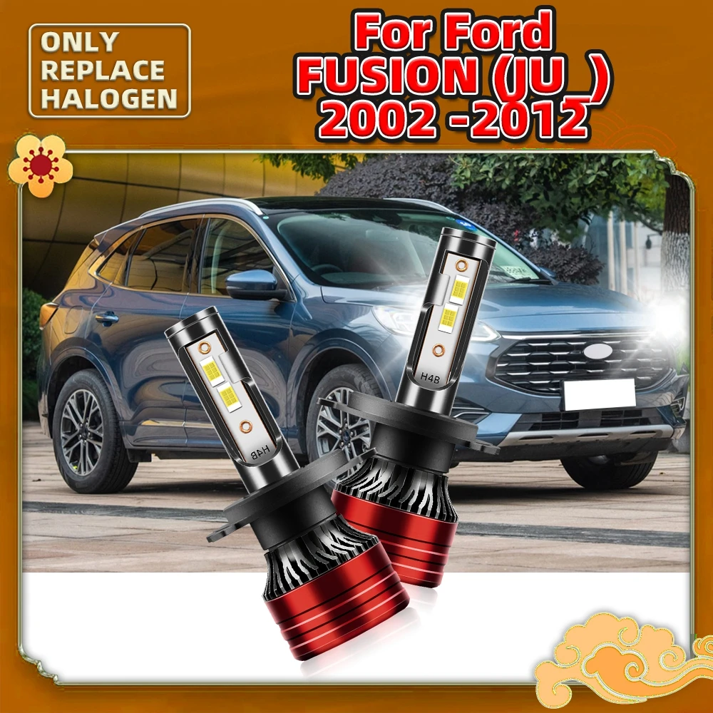 

2 шт., автомобильные лампы H4 для фар ближнего и дальнего света, 12 В, для Ford Fusion (JU _) 2002 2003 2004 2005 2006 2007 2008 2009 2010 2011 2012