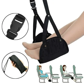 Comodo gancio da viaggio per aereo, poggiapiedi, amaca, realizzato con piedini in memory foam premium, mobili da giardino, sedia sospesa, altalena da campeggio
