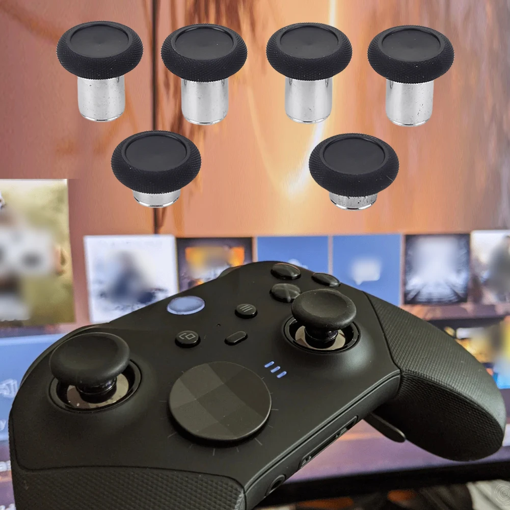 Xbox One 엘리트 컨트롤러 액세서리 교체 버튼 키트, 스토리지 케이스 포함, 6 가지 금속 아날로그 스틱, D-패드 2 개, 18 in 1