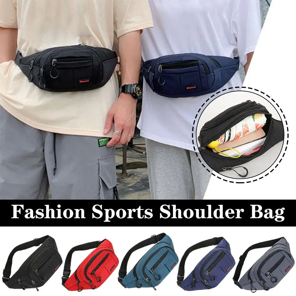 Waistpack Women's Fashion Sports Shoulder Bag New Women's Version Chest Girl Fitness Korean Backpack Running Fashion Bag I4C7