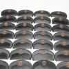 50 Pieces/Lot Customized Logo Beard Comb Black Wooden Comb for Hair Beard Mustach Pocket Size 5