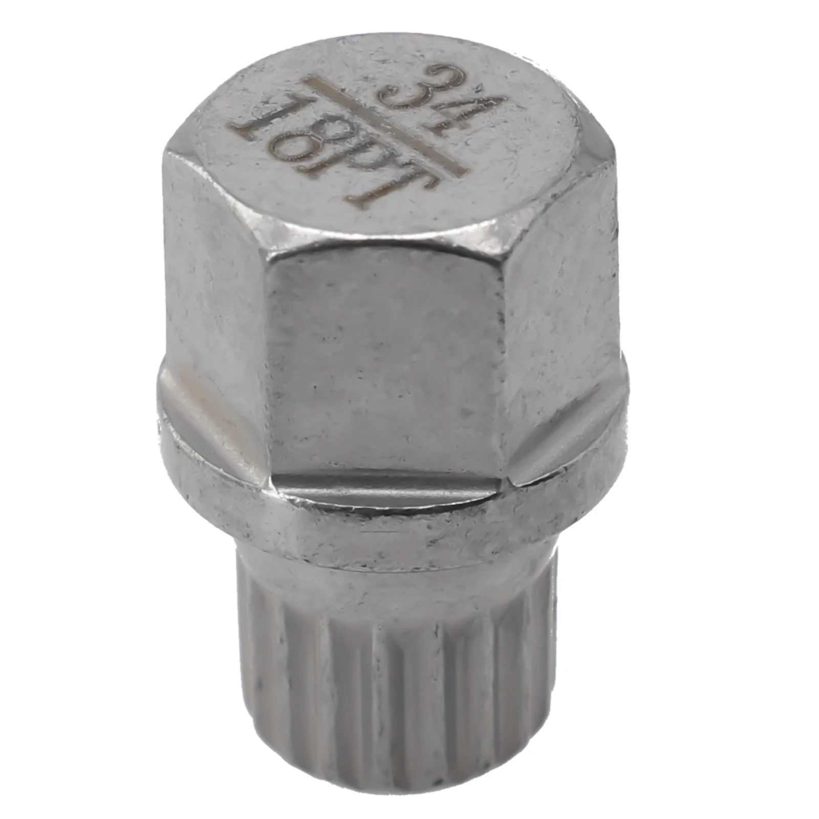 

Removal Tool Wheel Lock Lug Nut Hollow Lug Nut Screw Removal Key Silver Tone Steel Wheel Lock 20 X 28mm 34/18PT