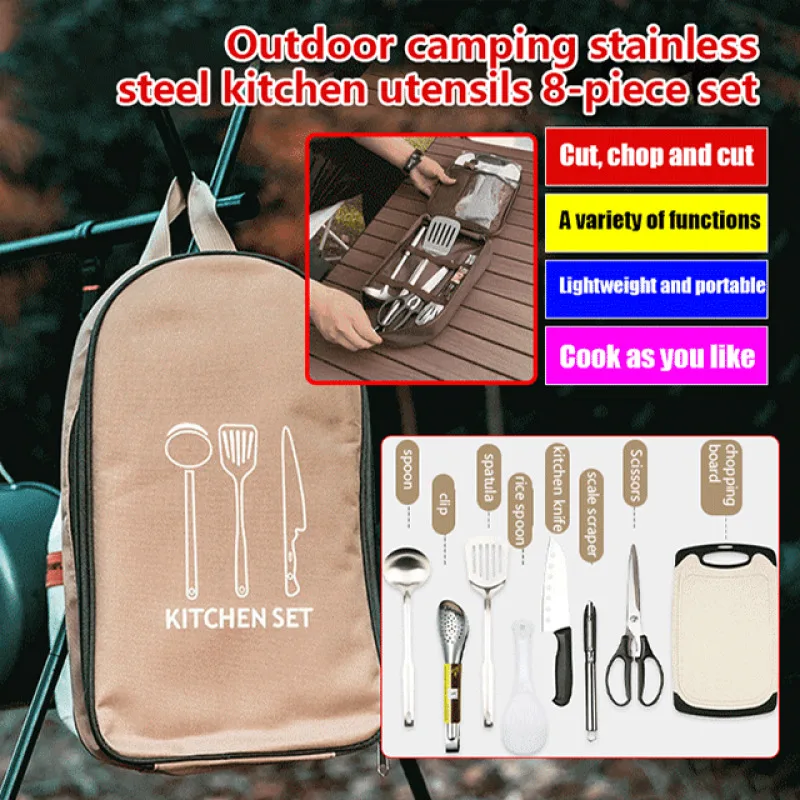

Stainless Steel Portable Storage Bag for Outdoor Camping and Picnics