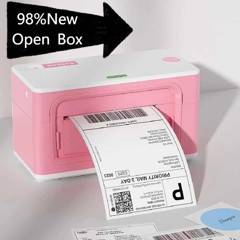 

MUNBYN Label Barcode Printer 4 inch 4×6 Label USB Thermal Paper Printing Shipping Express Lable Printer