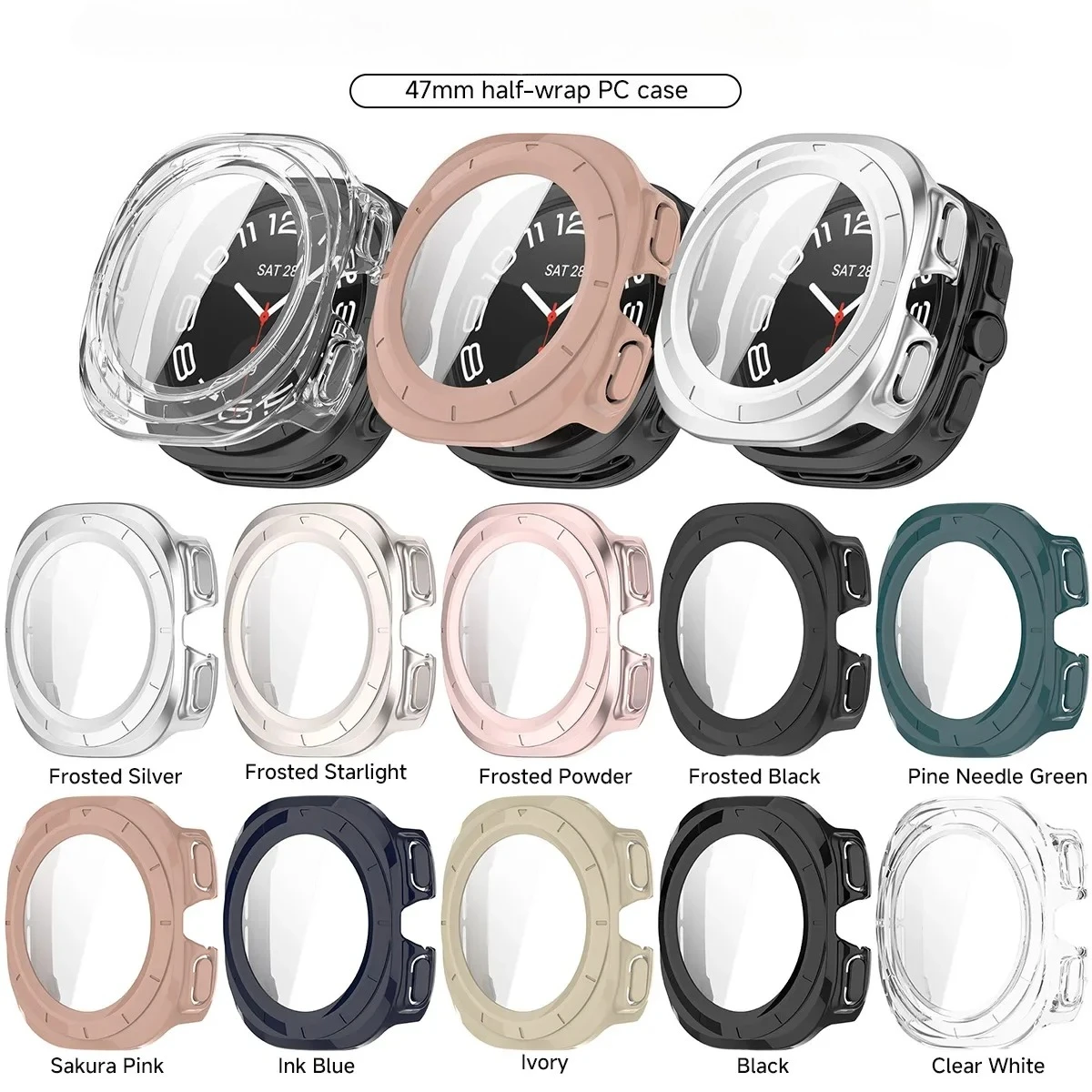 Ultimate 2-in-1 Watch Protection & Style Set with Strap, Case, and Screen Protector