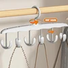 1PC Bra Hanger For Closet,360°Rotating Multi-Functional Racks With Hook For Camisole Hat Belt Bag,Saving Space Vest Storage Rack 6