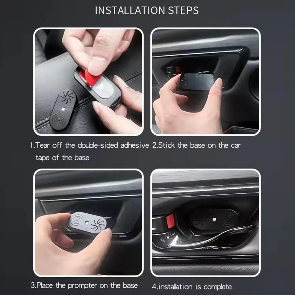 1PC Car Door Alarm Light Flashing Anti-theft High Sensitivity Sensor Loud Volume Prompt Auto Security Alarm System Accessories