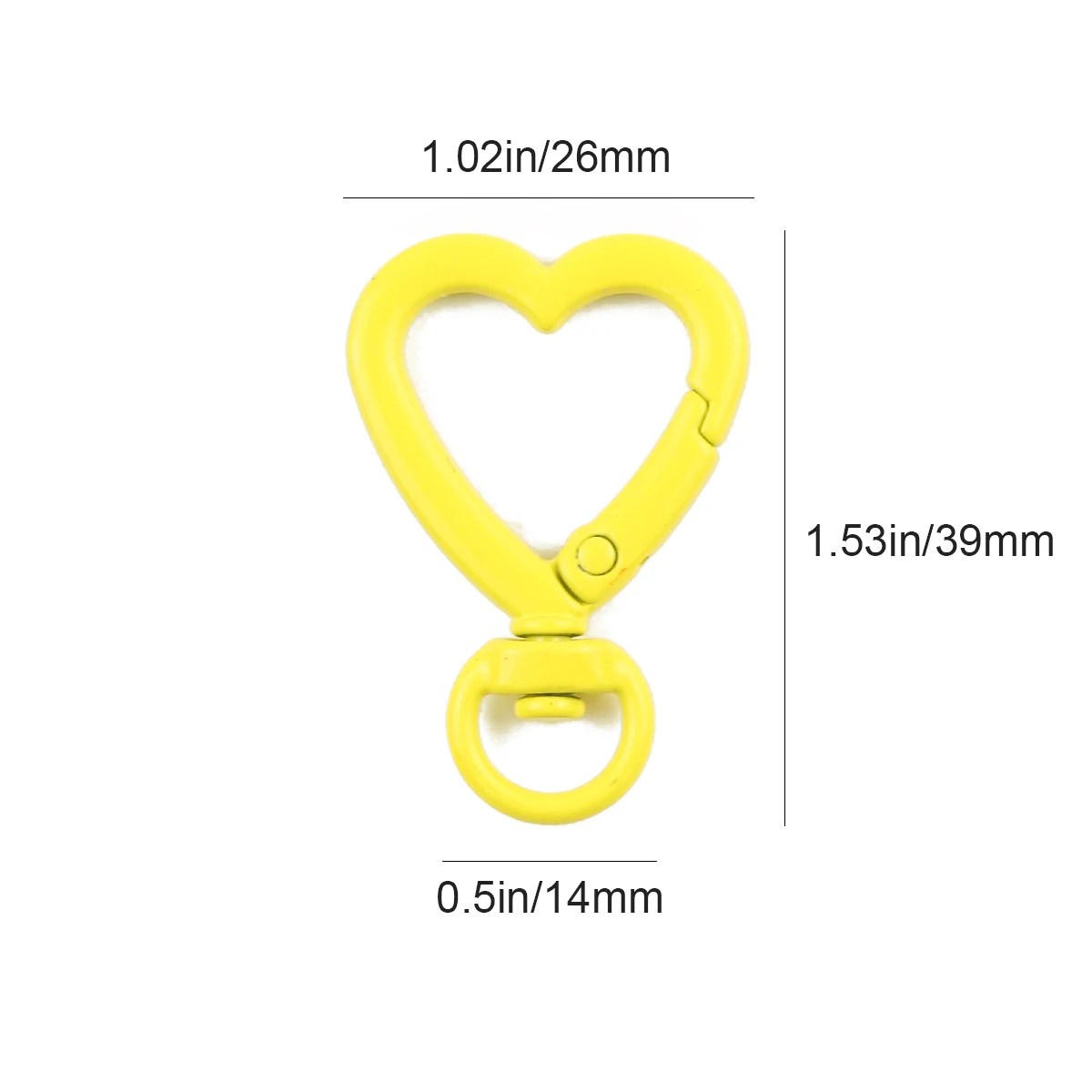 아연 합금 하트 랍스터 걸쇠 후크 커넥터 목걸이, DIY 보석 만들기 용품, 2-5 개