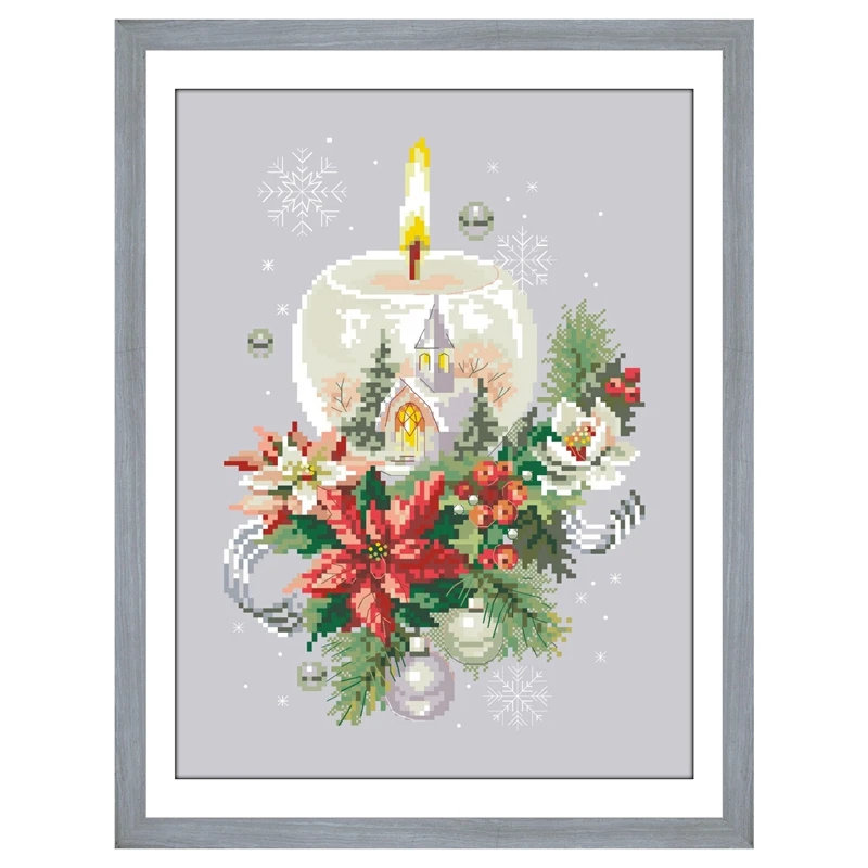 Kreuzstich-Set Kirchenmotiv - Komplettset Für Stickfans