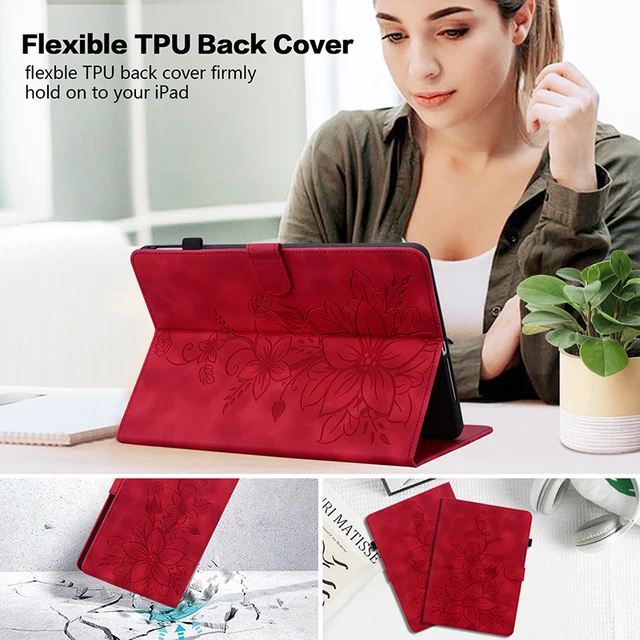 Funda Plagable Para Tableta Amazon Fire Hd 10 Oro Rosa Slim Oro