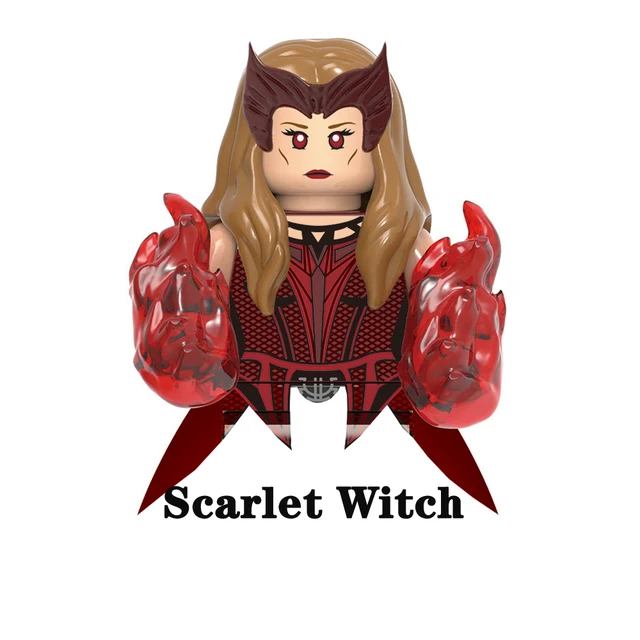 Disney Doctor Strange Scarlet Witch Moon Knight Wong Building Block Dormammu Hulk Ultron Carter Professor X Brick America Chaves A-X1672