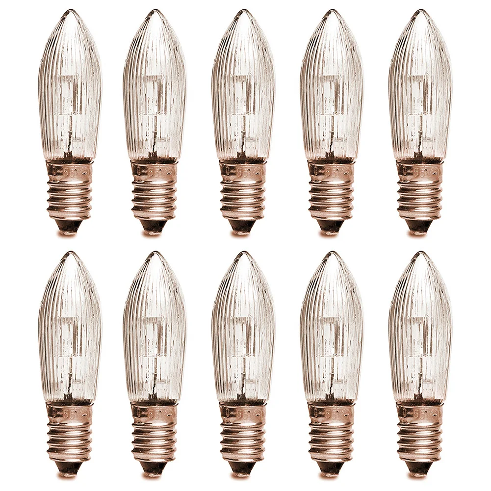 

LED Filament 10-55V AC E10 Replacement Light Bulbs For Arc With 7 Burner Points For Home Garden Christmas Decoration.