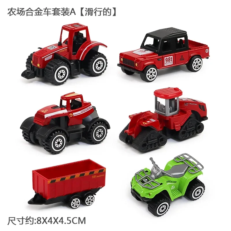 

Simulation 1:64 Farm Special Tractor Metal Simulation Agricultural Vehicle Sliding Children's Toy Alloy Car Model