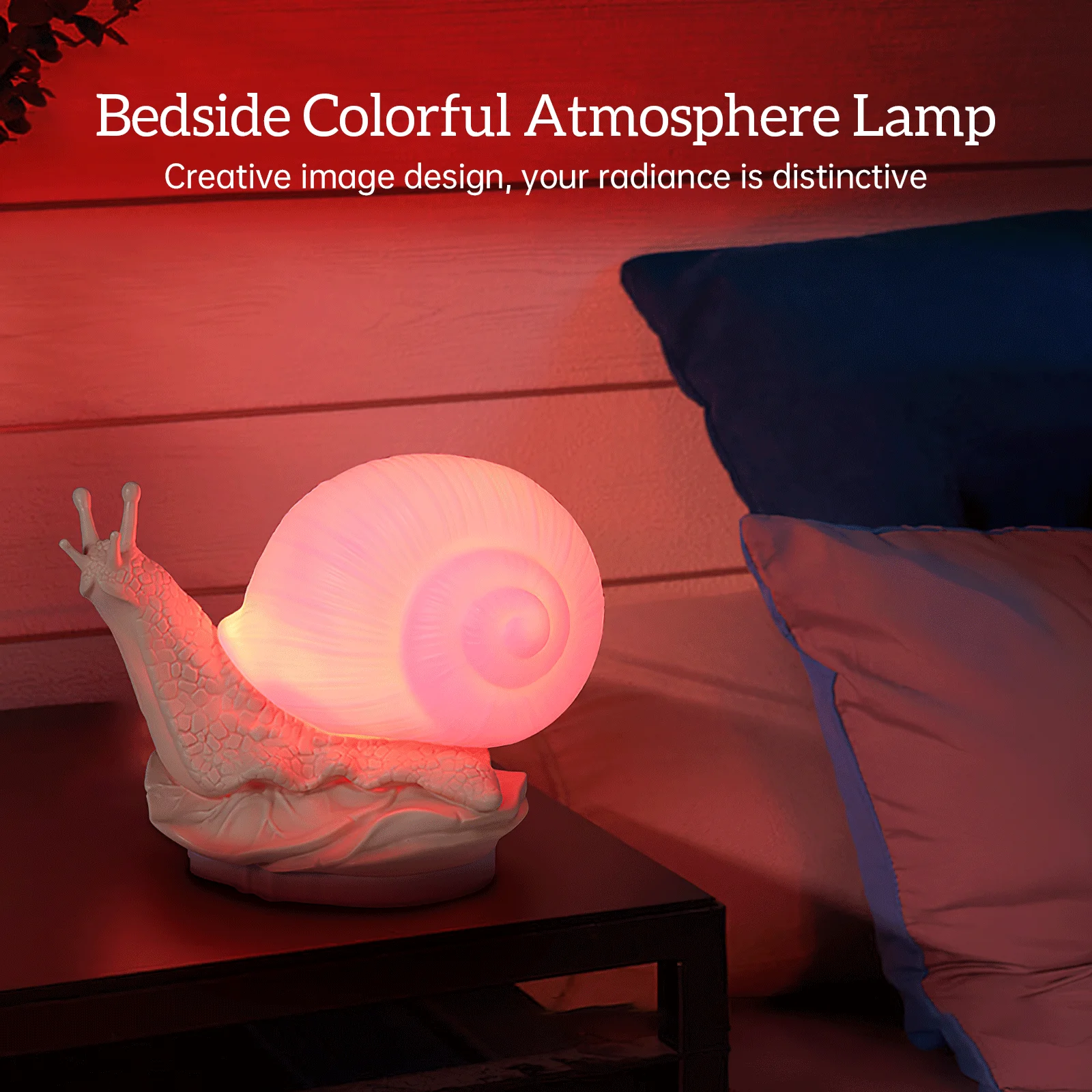 SnailNightLightforBedroomDimmableSoftLightforBreastfeedingRGB