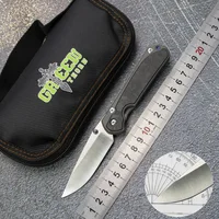 Green Thorn Small Sebenza Folding Knife M390 Blade Titanium+CF Handle Outdoor Camping Hunting Fruit Trekking Pocket EDC Tools 1