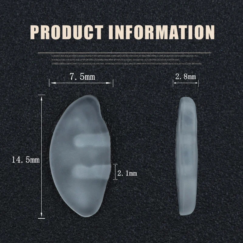 Silicone Nose Pads 5 Pairs for Porsche Frames