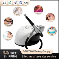 Portable Airbrush Nano Water Oxygen Facial Injector Facial Injector Tattoo Cake Makeup Mist Airbrushes Compressor Paint Nail Art 1