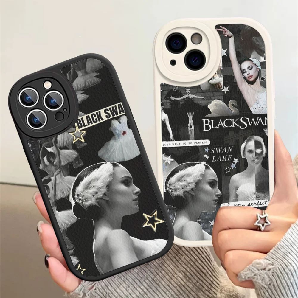 

Movie Black Swan Phone Case Hard Leather For iPhone 14 13 12 Mini 11 14 Pro Max Xs X Xr 7 8 Plus Fundas