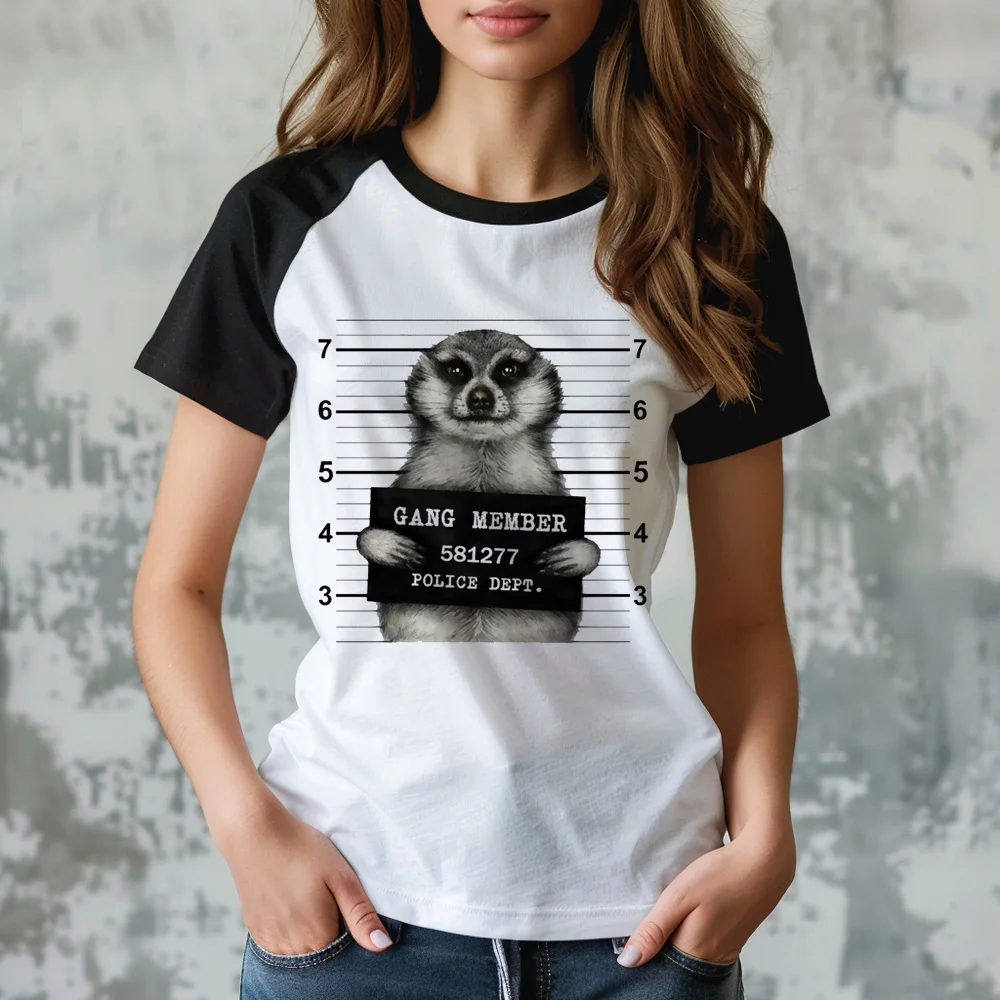 

Meerkat tshirt women anime harajuku comic Tee female graphic manga y2k clothes