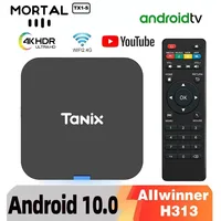 Global Mortal TX1-S Allwinner H313 Quad Core Android 10 Smart Andriod TV box 2.4G WiFi 4K HDR10 2 ГБ 16 ГБ потокового мультимедиа