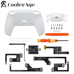 CoolerAge Back Paddles Attachment for PS5 Controller 4 Back Buttons & Backplate Programable Remap Kit for PS5 BDM 010 & BDM 020