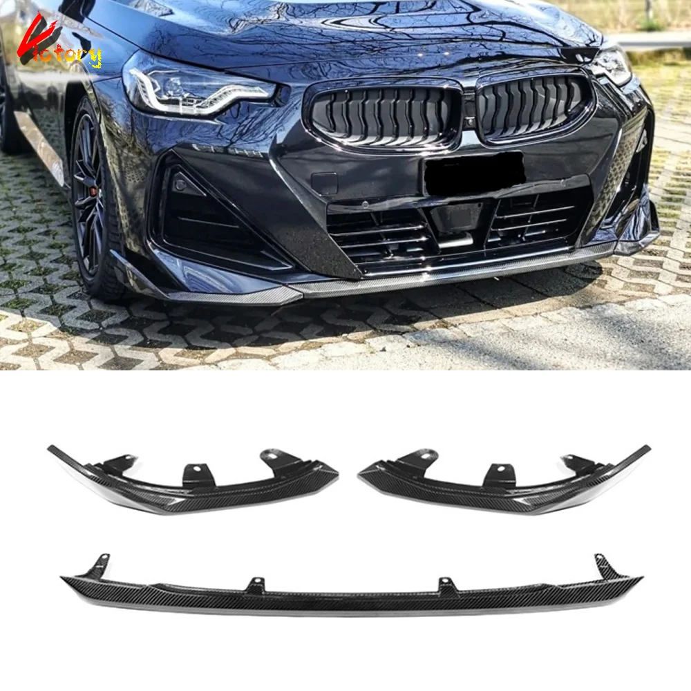 M Performance Real Carbon Fiber Front Bumper Lip Splitter For BMW 2